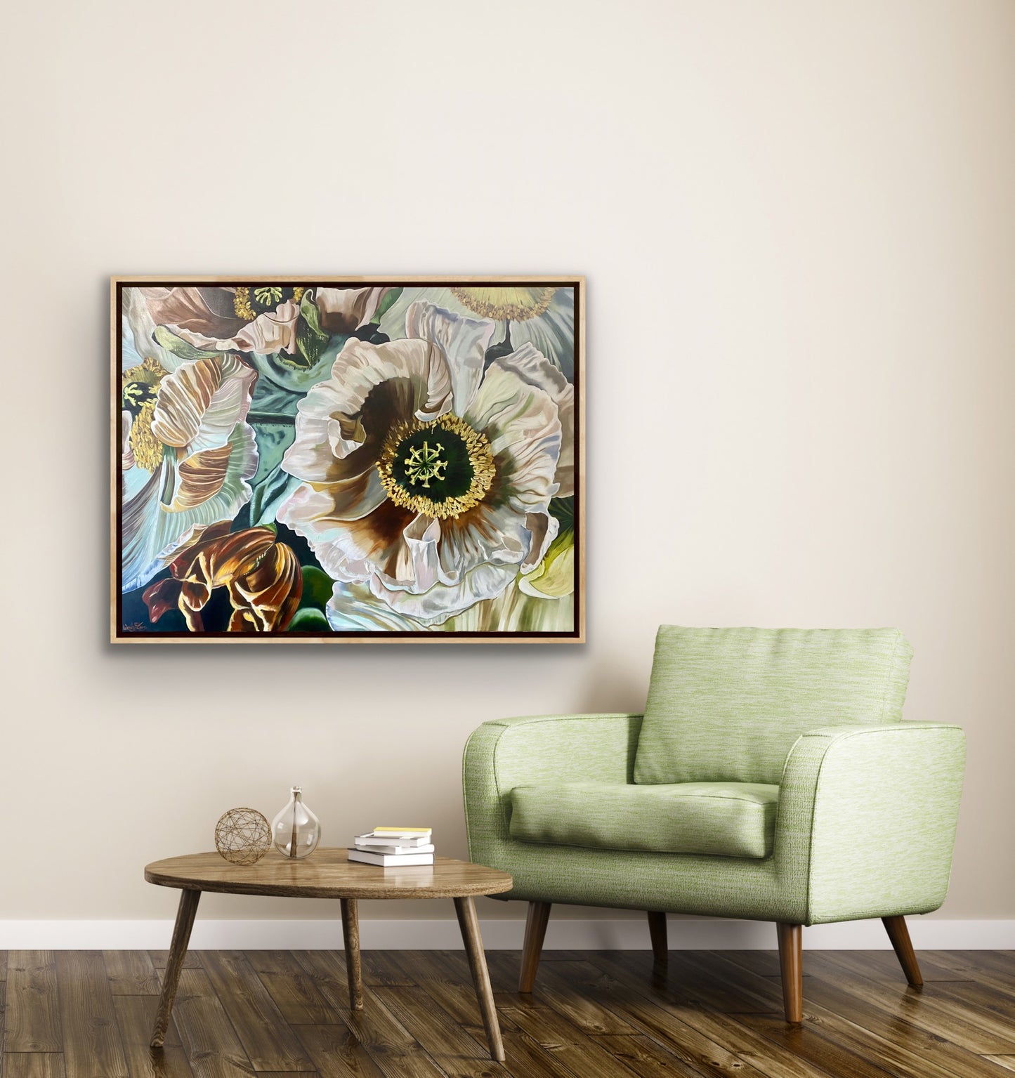 Poppy Bloom in Dusty Hues - Limited Edition Print