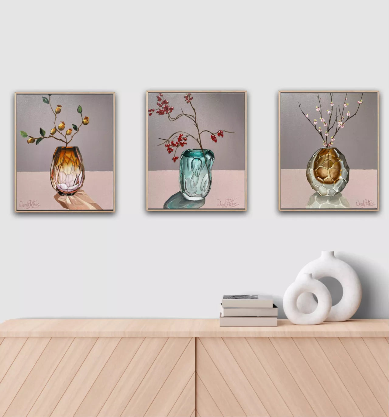 Prismatic Reflections - Framed