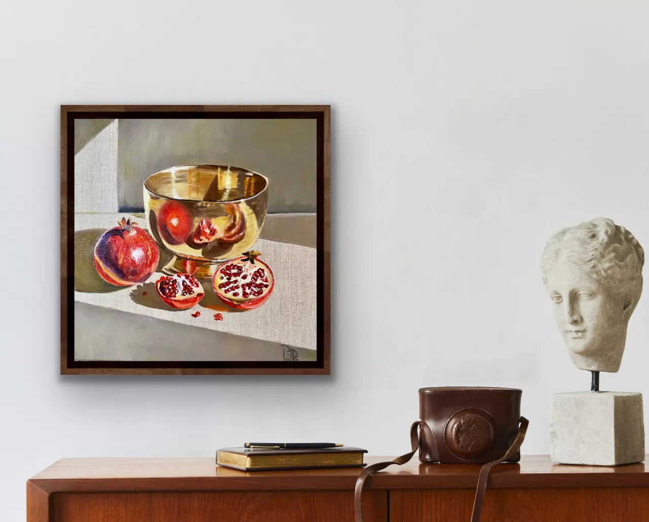 Brass and Pomegranates - Framed