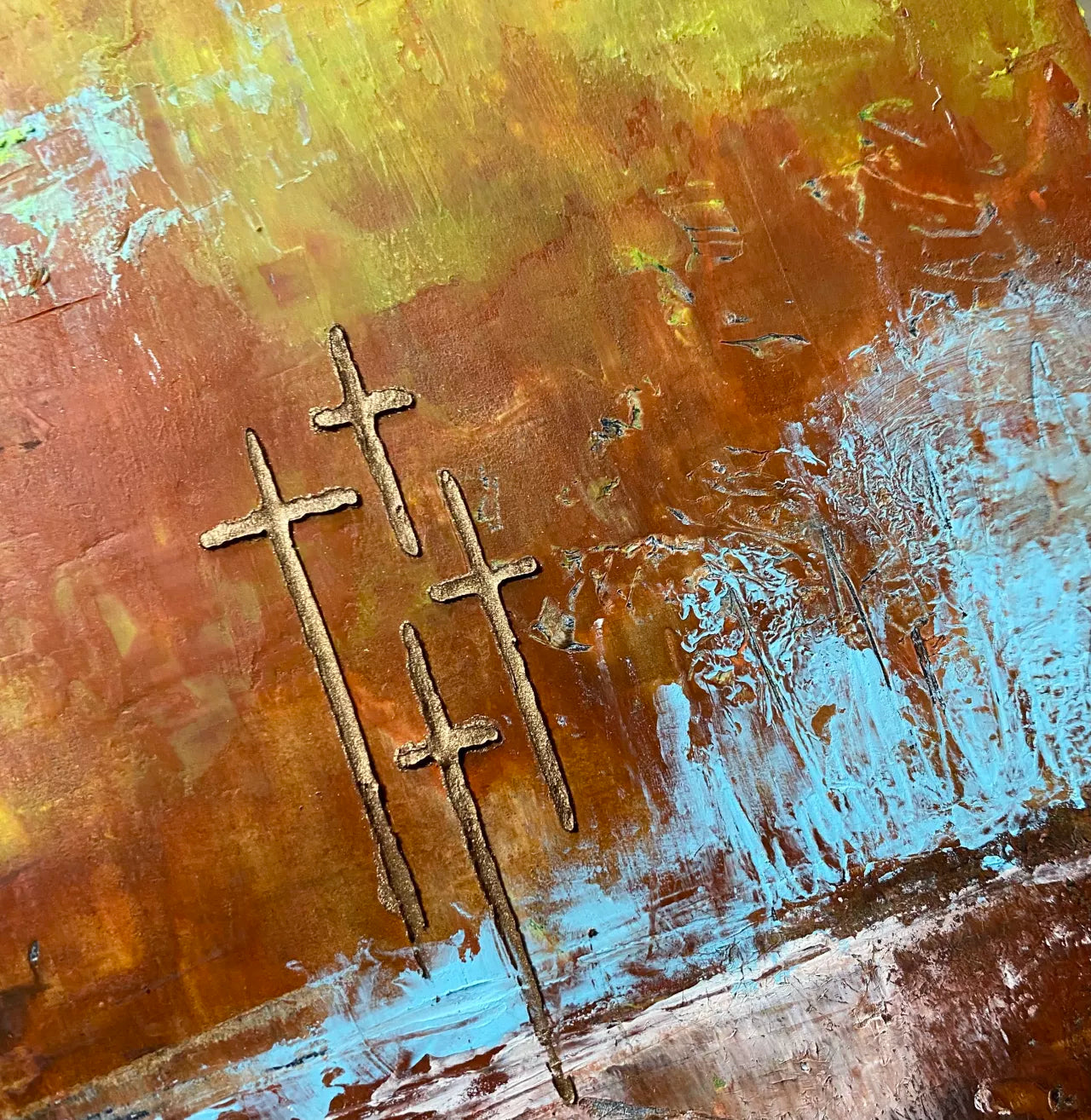 Fired Earth I & II - Diptych