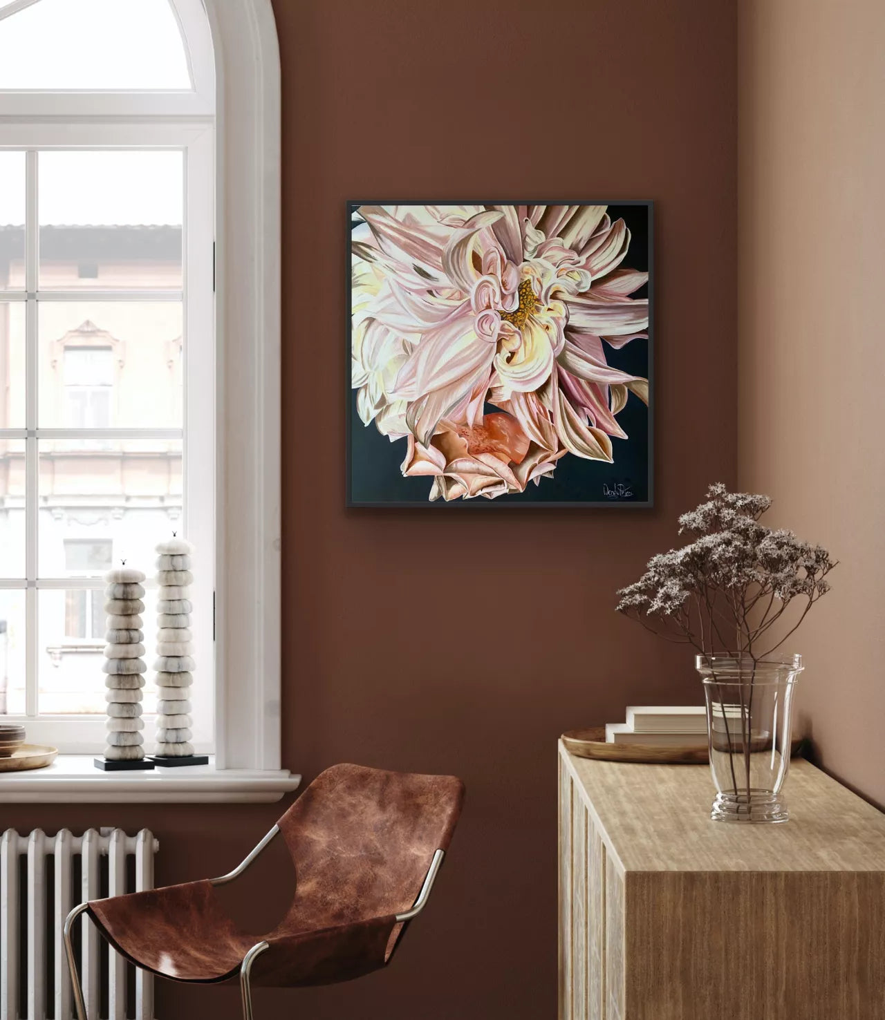 Dahlia Delight – Framed