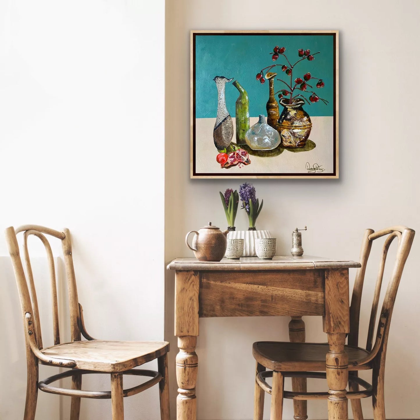 Pomegranate and Gum Nuts – Framed