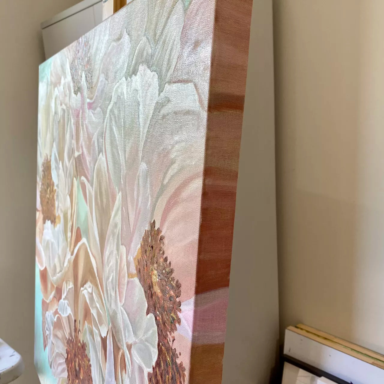 Sienna Blush Peonies - Framed