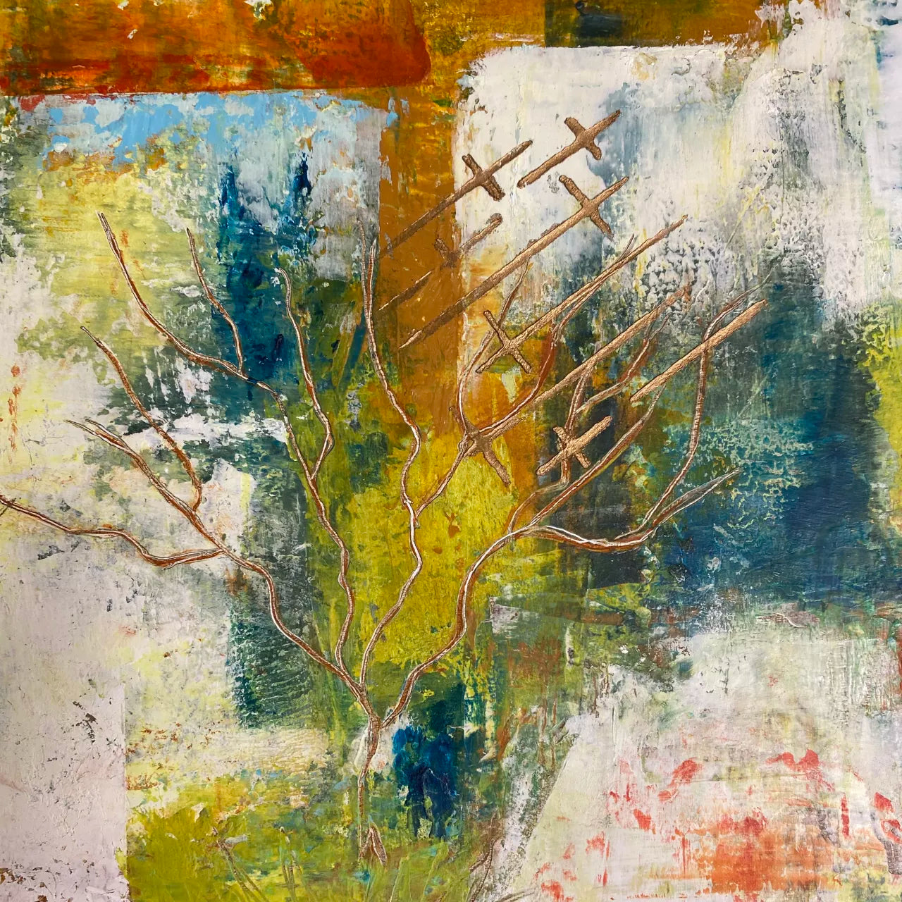 Soul Searching I & II - DIPTYCH - Framed in Oak