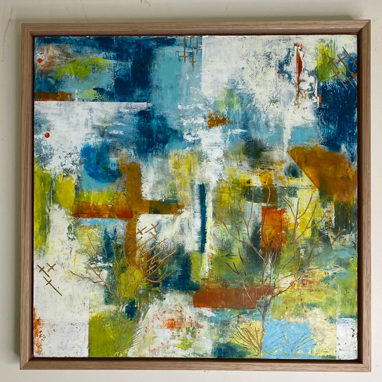 Soul Searching I & II - DIPTYCH - Framed in Oak