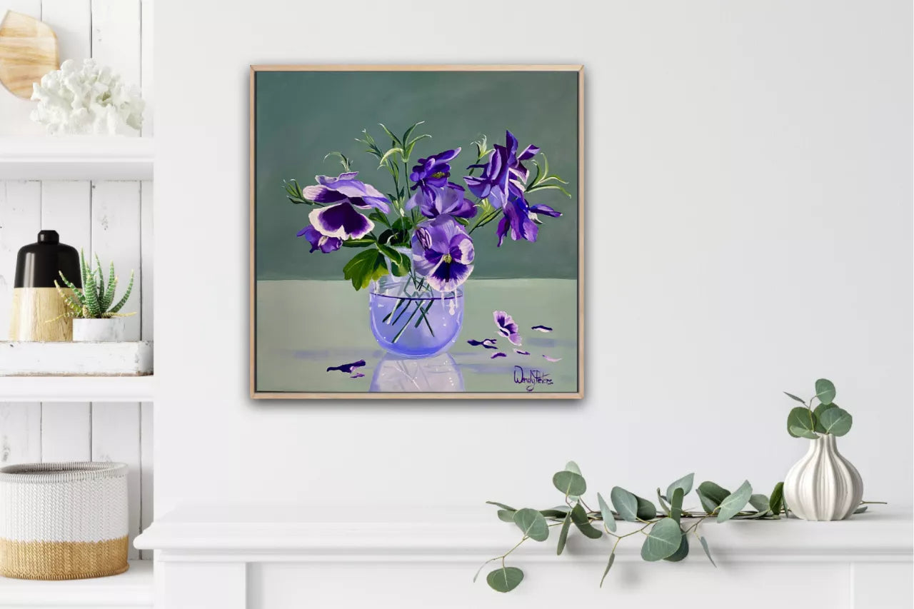 Violettes en Verre