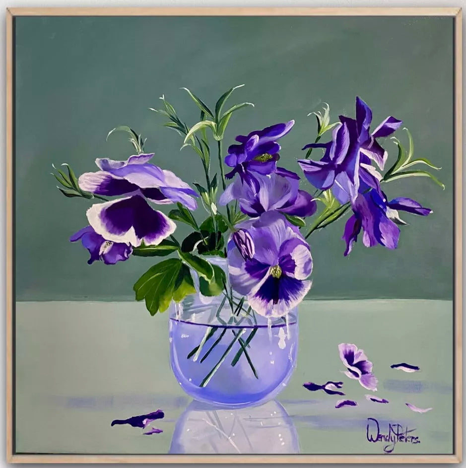 Violettes en Verre