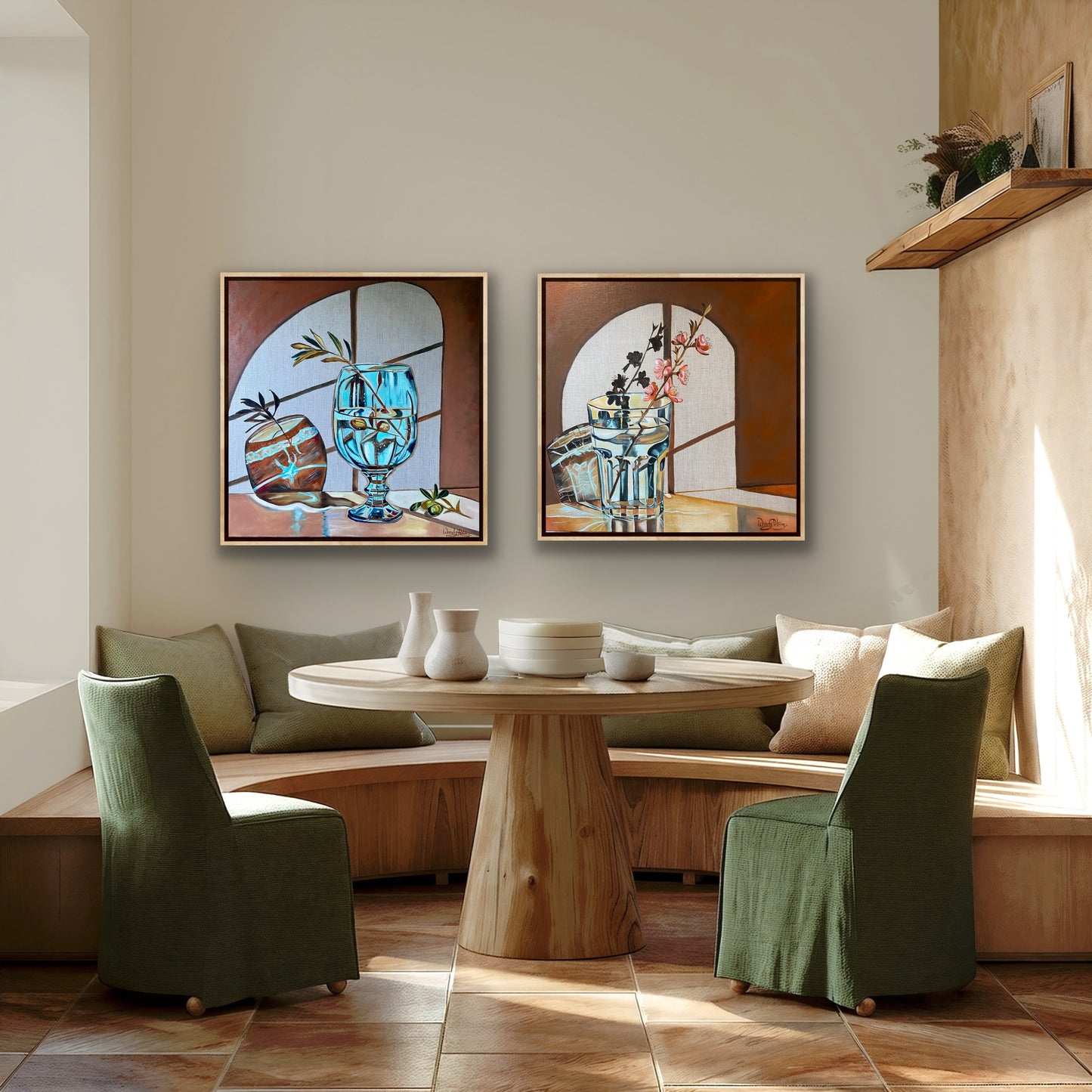 Blue Vase and Blossom