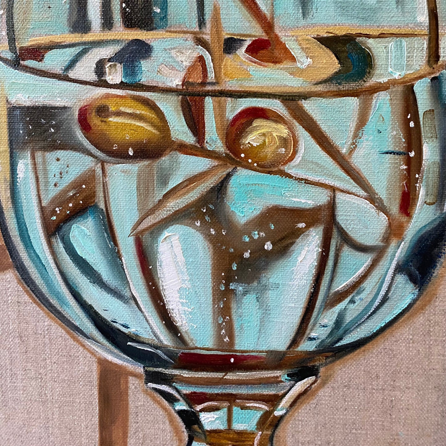 Blue Vase and Olive Branch