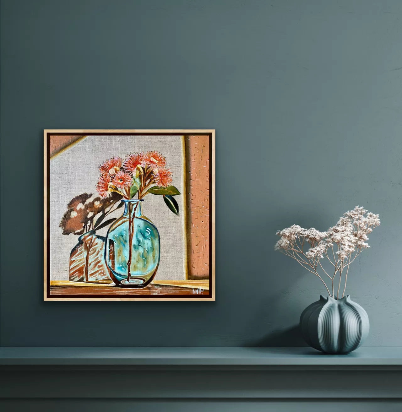 Gum Nut Reflections - Framed