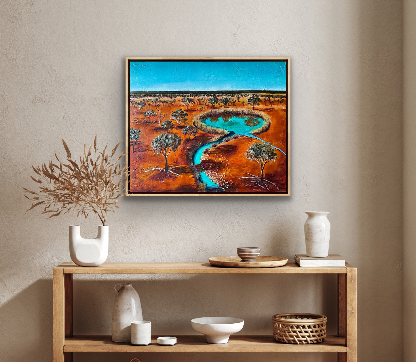 Sunburnt Oasis - Framed